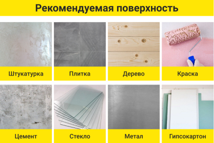 Рекомендуемая поверхность Рекомендуемая поверхность
